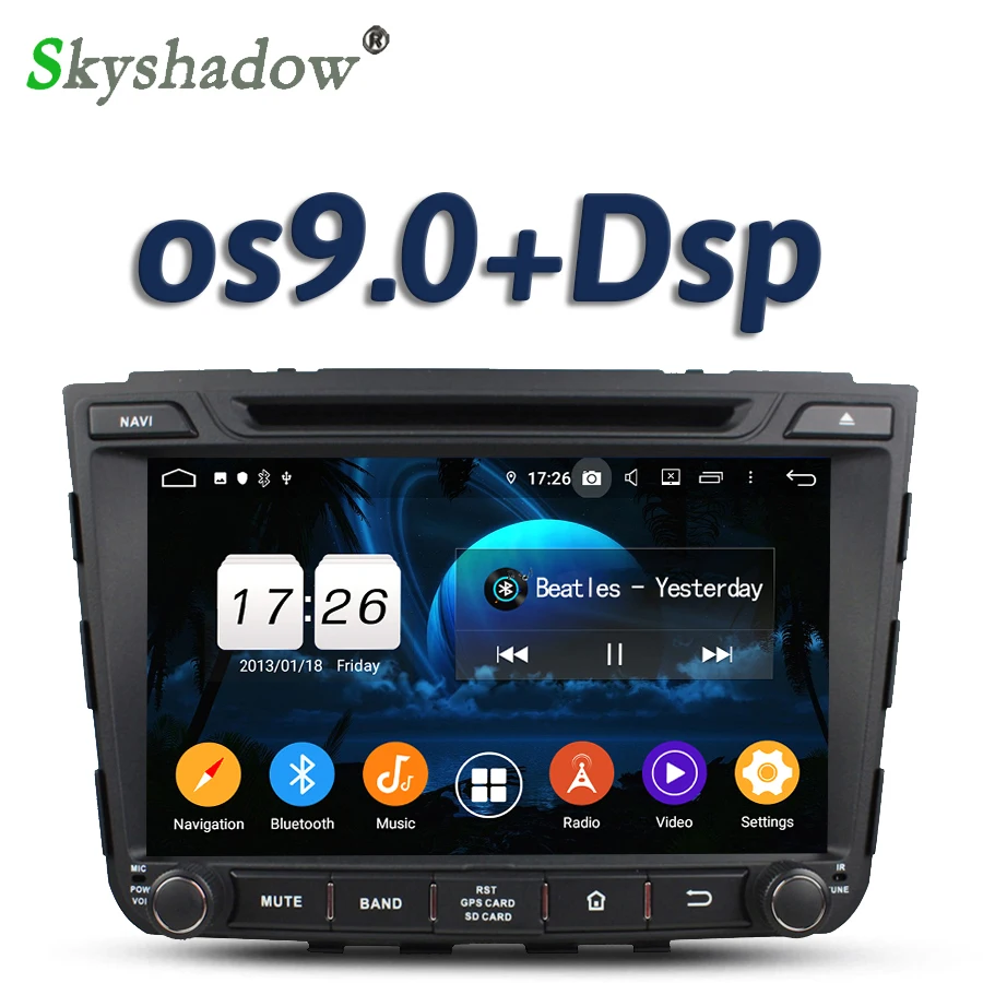 DSP для Hyundai IX25 2014 2015 Android 10 2 Гб ОЗУ 16 4 ядра автомобильный dvd плеер GPS карта RDS радио wifi