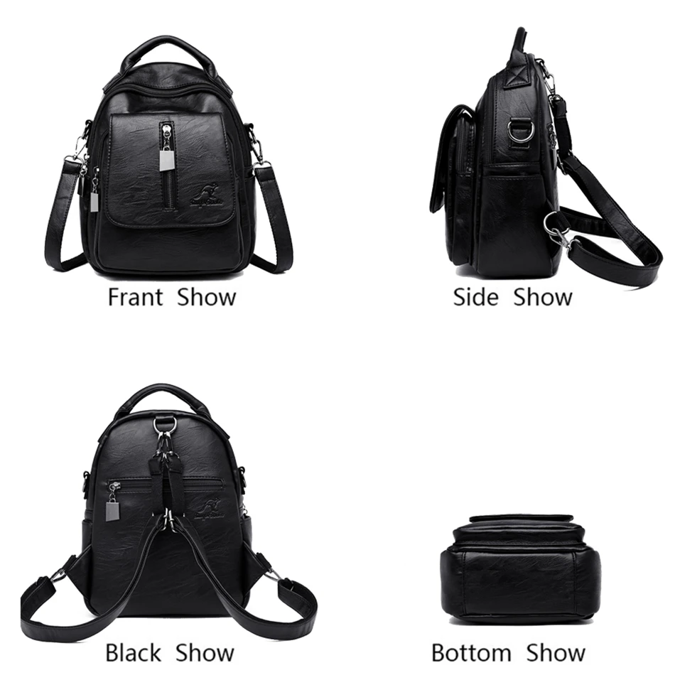 Женский рюкзак из мягкой кожи, повседневные однотонные школьные сумки для девочек-подростков, маленький рюкзак для путешествий, женский рюкзак, Mochila Feminina Sac
