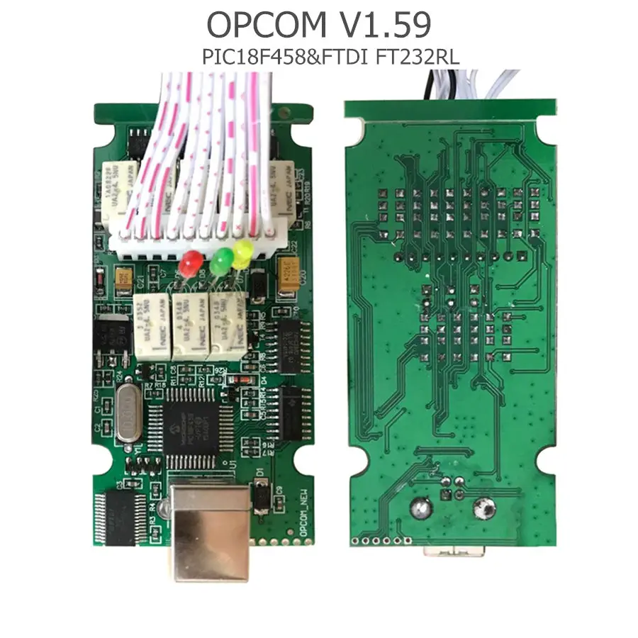 Последняя прошивка OPCOM 1,99 1,95 1,78 1,70 1,65 OBD2 CAN-BUS считыватель кода для Opel OP COM OP-COM диагностический чип PIC18F458 FTDI - Цвет: V1.59