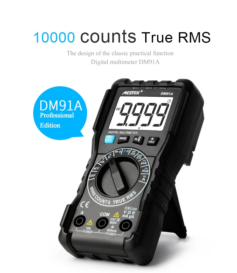 MESTEK DM91A digital tester multimeter mini pocket DC AC voltage current ammeter 9999 counters multitester | Инструменты