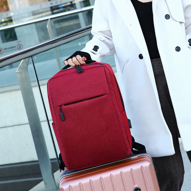 

Laptop Computer This Oxford Cloth Backpack Men's USB Breathable Bag Men's Bag