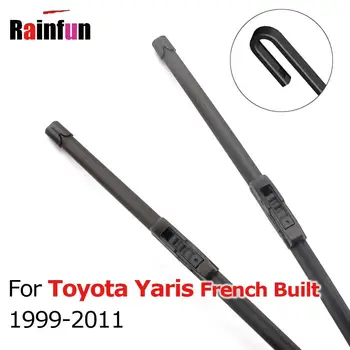 

RAINFUN Wiper Blade for Toyota Yaris French Built 1999 2000 2001 2002 2003 2004 2005 2006 2007 2008 2009 2010 2011 2pcs a set