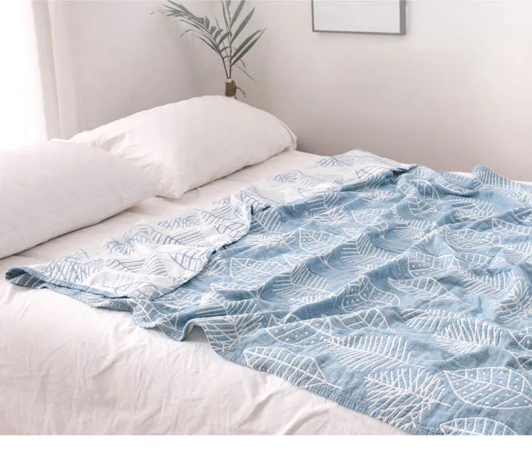 Япония летнее хлопковое покрывало одеяла постельные принадлежности для двуспальной кровати 4 Слои газовое тонкие Полотенца одеяло постельные принадлежности для взрослых, одеяло, покрывало