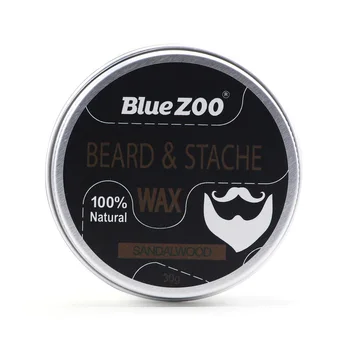 

30g Men Thicken Nourish Beard Balm Moisturizing Unscented Oil Control Fragrant Natural Mustache Wax Shaving Cream Box-packed