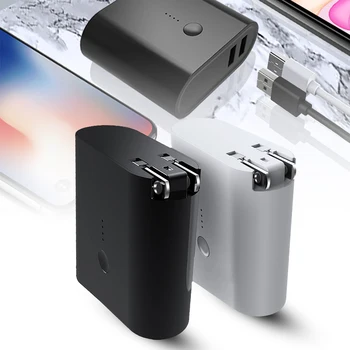 

2-in-1 Charging Adapter and Power Bank 2.1/2.4Amp Dual USB Port Charger for Phones, Tablets