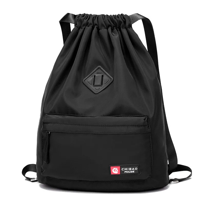 Водонепроницаемая спортивная сумка Для женщин и девочек спортивная сумка-мешок для путешествий уличная сумка рюкзак для обучение плаванию Фитнес сумки Softback - Цвет: Black