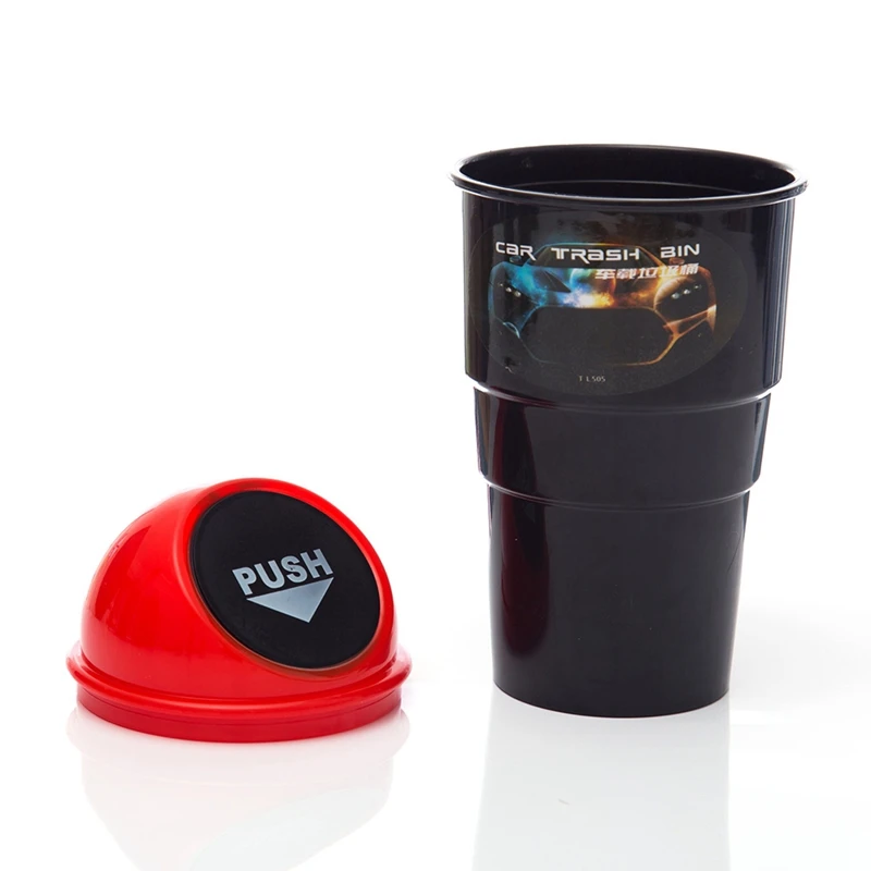 Оранжевый Car Mini Garbage Can Auto Creative Trash Can Vehicle Dust Holder Bin Box 4 Colors - Название цвета: Оранжевый