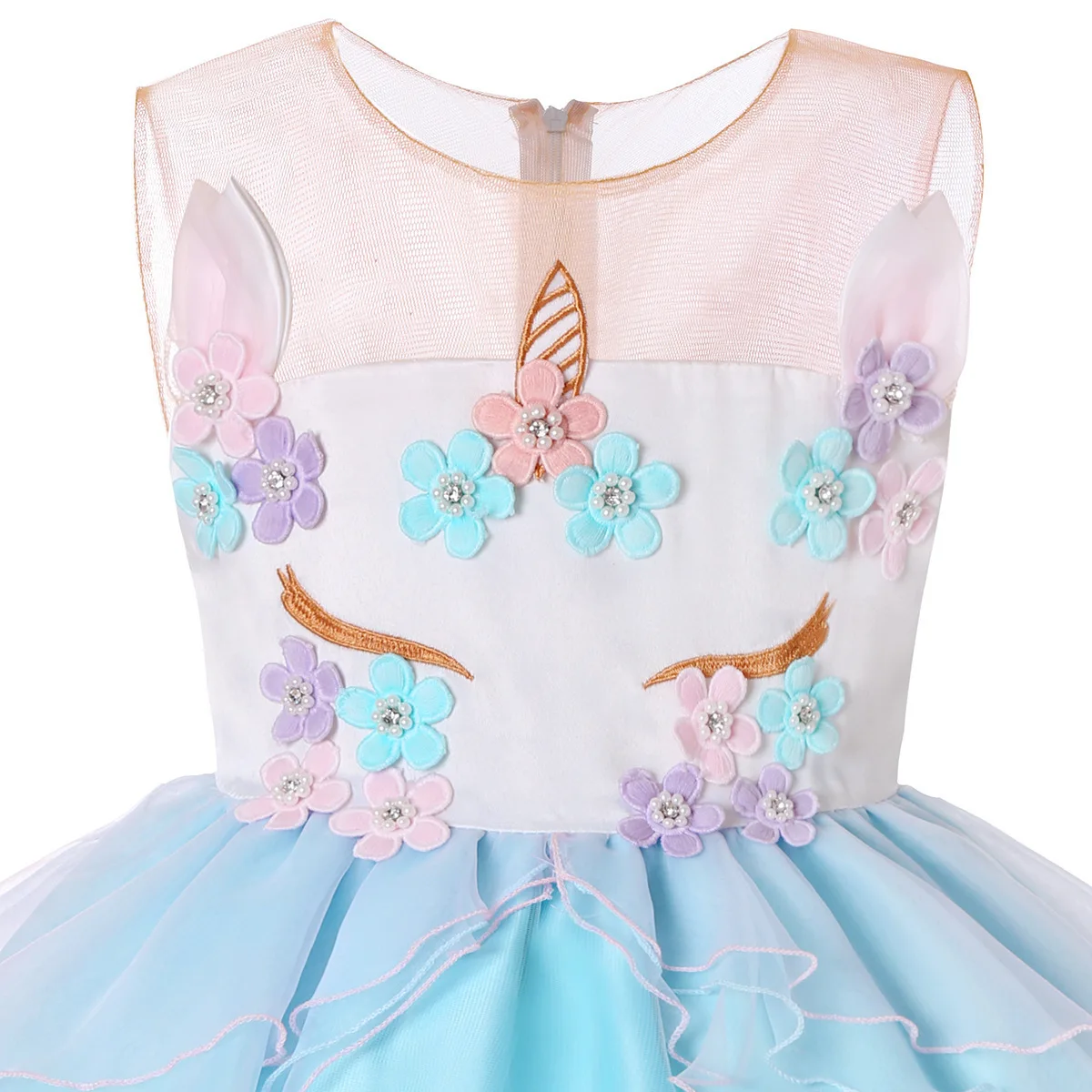 Элегантное платье принцессы с вышитыми цветами для маленьких девочек на свадьбу; платья для маленьких девочек на Рождество; vestidos; торжественное платье; одежда; 40