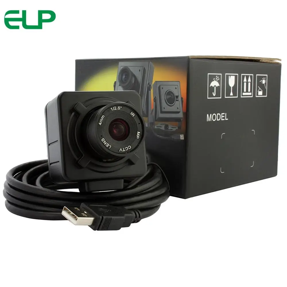 ELP 8Mpixels IMX179 Sensor USB Camera Support UVC 4/6/8mm Fixed Manual Focus Webcam For Windows, Linux,Android