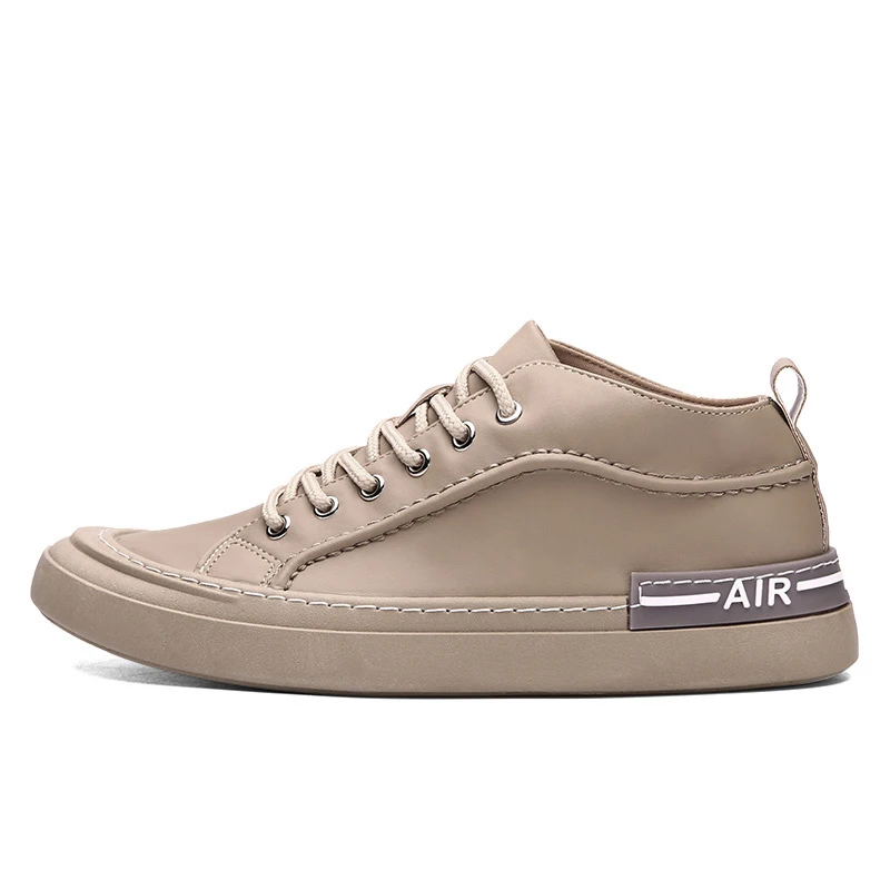 

Men Shoes Autumn Winter Season Flat Bottom Shoes 2020 New Personality Lace Trend Casual Non-slip Solid Color Platform Shoes
