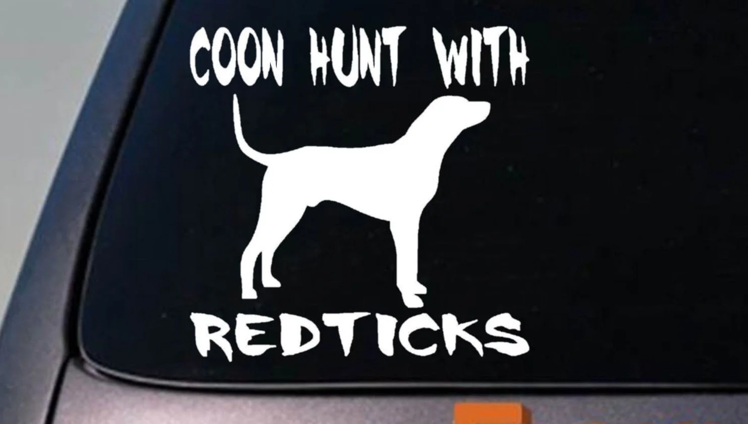 Охота на енота с REDTICK COONHOUNDS " наклейка для охоты на енота NITE Spotlight стикер на окно