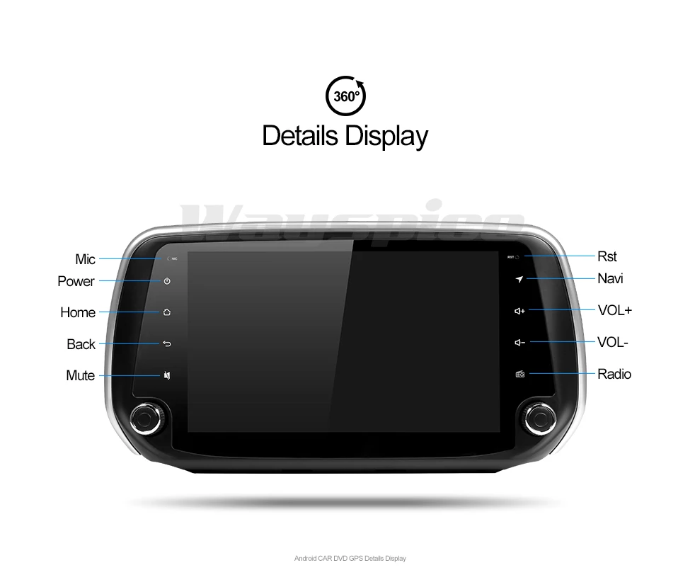 Sale android 9.0 PX30 car dvd  for hyundai Santa Fe  2018 2019 car dvd gps navigation raido video  player 1 13