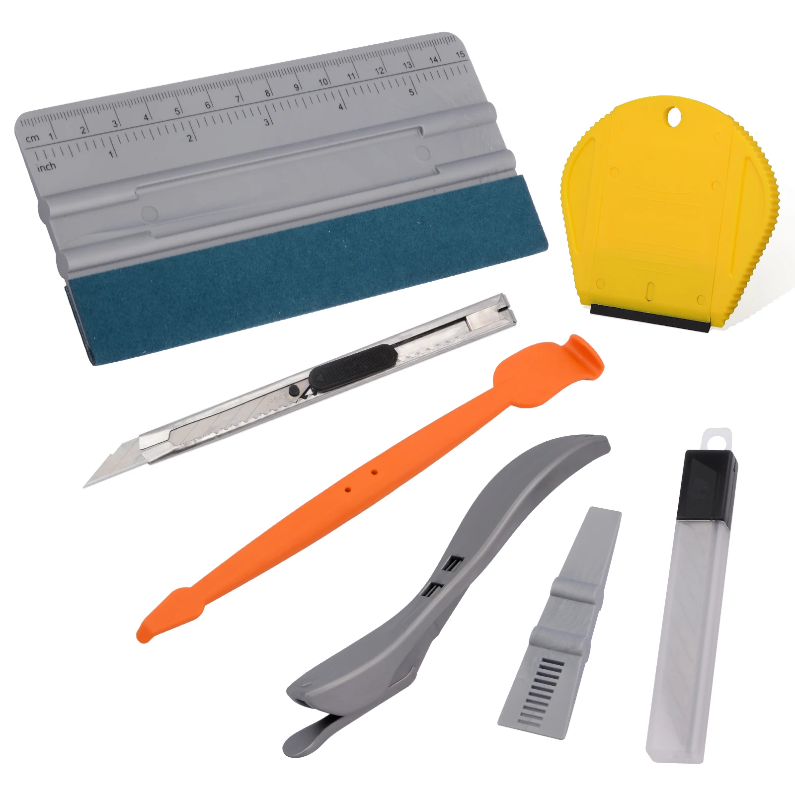 

FOSHIO Carbon Film Vinyl Wrap Car Tools Set Magnet Squeegee Car Sticker Safety Cutter Vehicle Window Tinting Tools Accessories