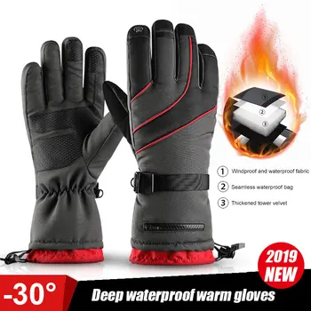 

NEW Winter Thick gloves Motorcycle Bicycle ski gloves waterproof windproof gloves guantes para moto gant moto invierno
