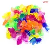 50Pcs/bag Kids Toy PVC Plastic Simulation Small Goldfish Lifelike Gold Fish Model for Children Bath Water Beach Toys 1