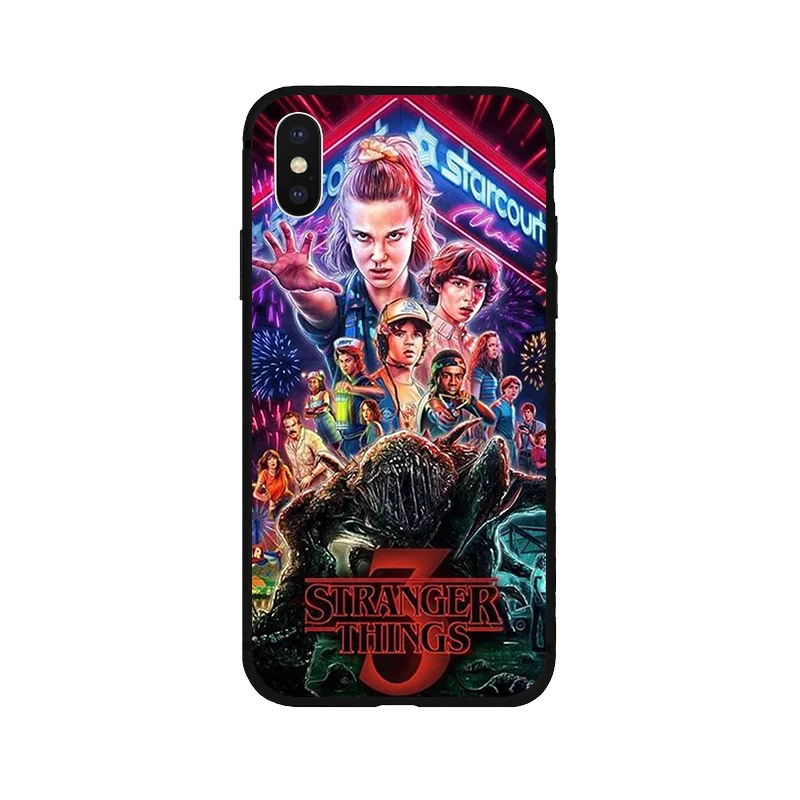 Странные Вещи Сезон 3 черный мягкий чехол из ТПУ чехол для телефона iPhone 8 7 6 6S Plus X XS XR MAX 5 5S SE чехол coque - Цвет: 1549