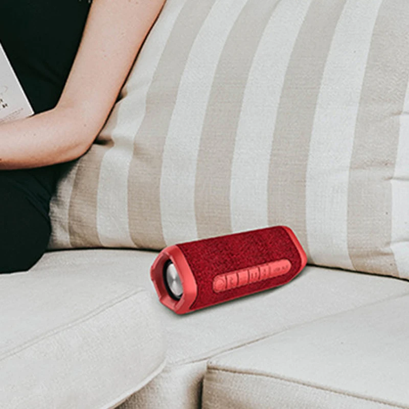Портативный тканевый водонепроницаемый Bluetooth динамик сабвуфер наружный звук небольшой стальной двойной диафрагмы небольшой звук