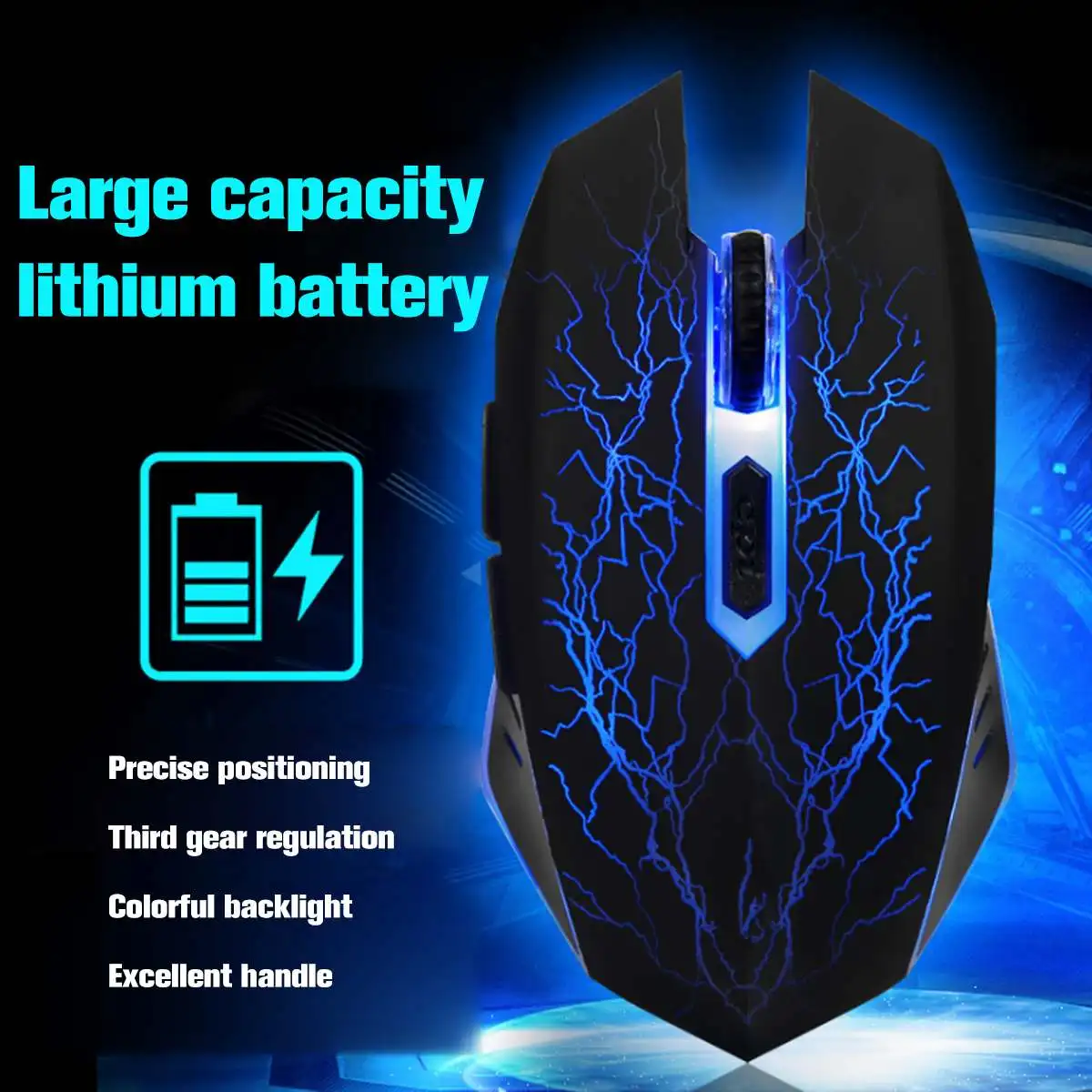 USB перезаряжаемая беспроводная мышка Бесшумная оптическая мышь 6 ключей Игровые Мыши 1600 dpi встроенный аккумулятор для ПК ноутбук Бесшумная