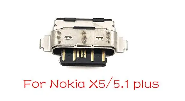 5 шт./партия, USB зарядное устройство док-разъем порт разъем гибкий кабель для Nokia 3 6 7 Plus 8 6,1 7,1 5,1 Plus X5 X6 X7 - Цвет: For Nokia 5.1 Plus
