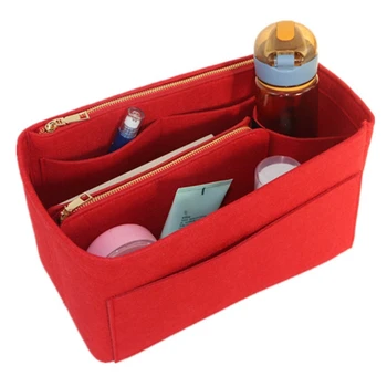 

Purse Organizer Insert Felt Bags Handbag Tote Shaper Multi Pocket