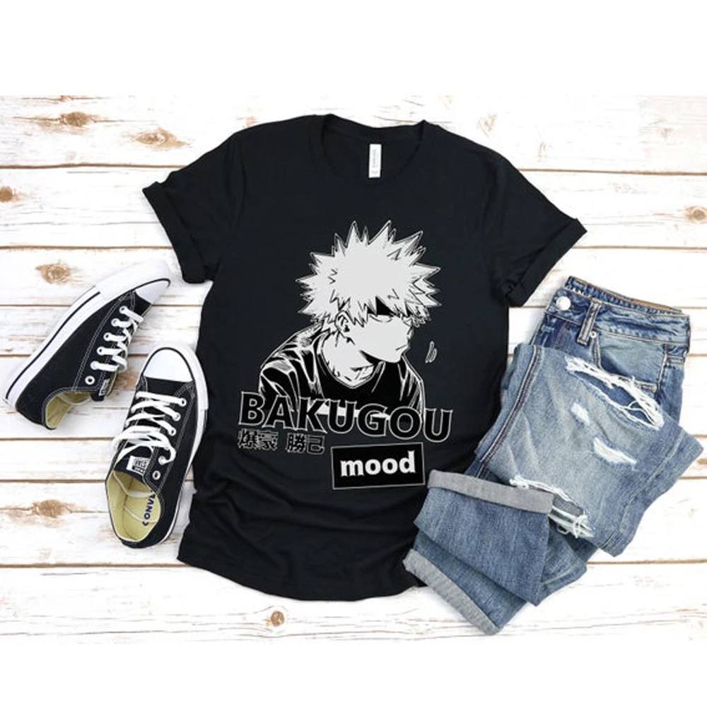 2020 My Hero academic Аниме Манга футболка новая Funimation Bakugou Katsuki мультяшная Милая свободная