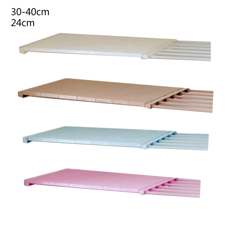 

Telescopic Layered Wardrobe Storage Shelf Adjustable Kitchen Closet Storage Rack Home Shoe Cabinet Partition Plate Random Color