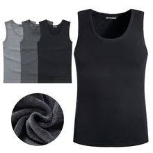 Теплый мужской жилет с ворсом и толстой подкладкой, осенний и зимний мужской двусторонний плюшевый жилет, приталенный Молодежный жилет, базовый хлопковый жилет