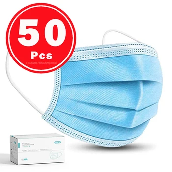 

200PCS mouth face mask Disposable mask Anti Dust Masks 3-layer Anti dust Mouth masks Filter Disposable Mask 24 Hours shipping