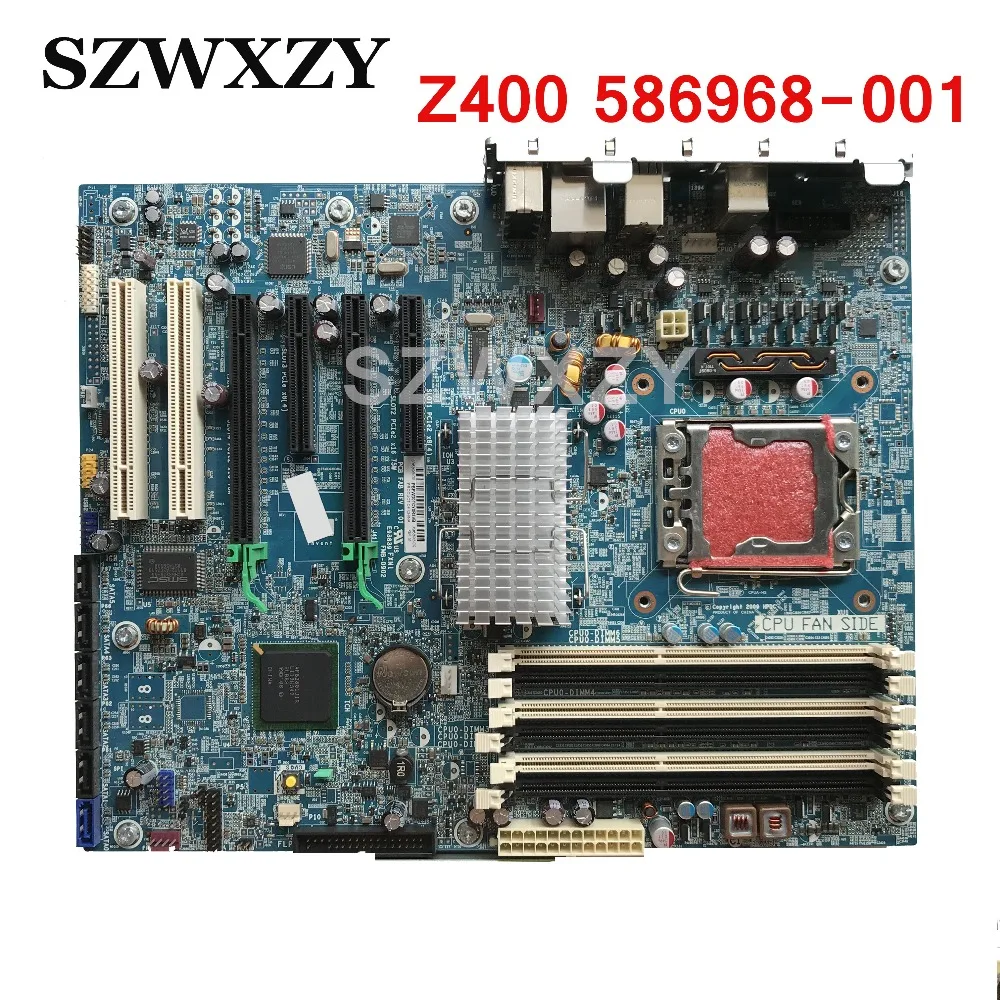 Для рабочего стола Z400 материнская плата 586968-001 586766-002 системная плата LGA 1366 чипсет X58