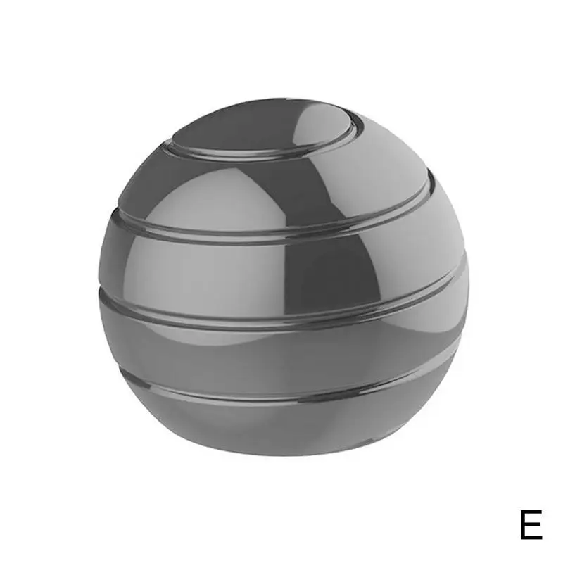 Detachable Decompression Gyroscope Illusion Flowing Desk Ball Finger Spinning Tops Metal Kids Anti Stress Optical Rotating Gyro - Цвет: E