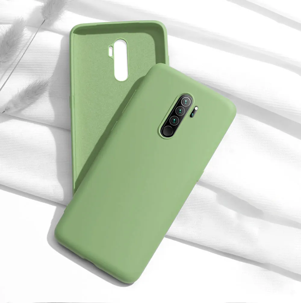 Зеленый Чехол для телефона для Redmi Note 8 Pro Чехол-бампер противоударный жидкий силиконовый чехол для Xiaomi Redmi Note 8 Note8 Pro Чехол TPU - Цвет: Зеленый
