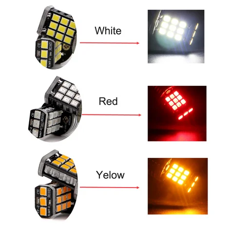 1 шт. 1156 BAU15S PY21W BA15S P21W 21 SMD 2835 LED белый красный желтый 12 В автомобиль 7506 7507 R5W R10W авто