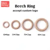 Mamihome 50pc 40mm-70mm Beech Wooden Rings Baby Teether BPA Free Wooden Blank Rodent DIY Nursing Bracelets Children'S Goods Toys ► Photo 3/6