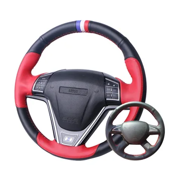 

Car Steering Wheel Cover Artificial Leather For Skoda Octavia 2017 Fabia 2016 2017 Rapid Spaceback 2016 Superb (3-Spoke) 2016