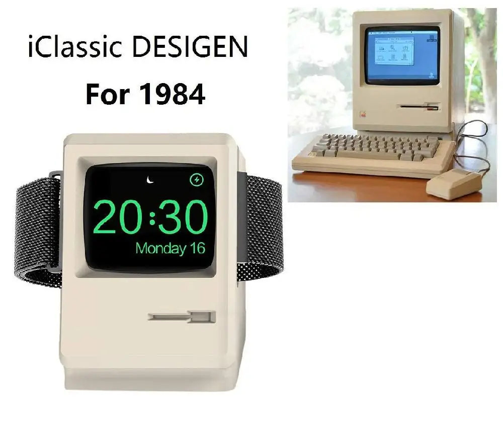 Ретро зарядная док-станция зарядная станция для Apple Watch Series 1/2 38 мм 42 мм зарядный Настольный держатель док-станция+ кабель R29
