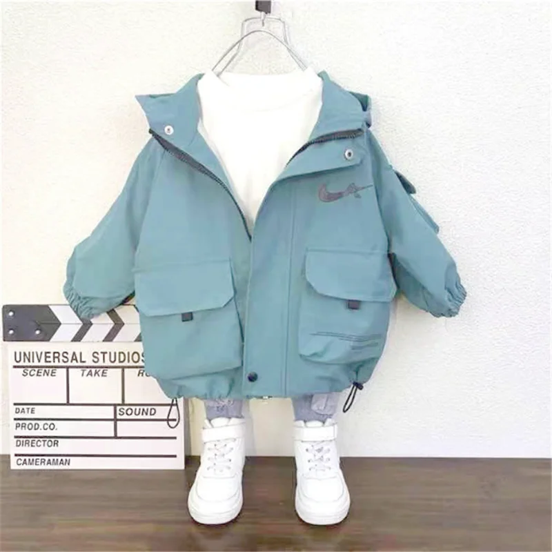 2021 Boys Outerwear Spring Autumn Children Casual Cotton Hoodies Clothes For Baby Boy Teens 2 to 8 Years Jackets Kids Coat