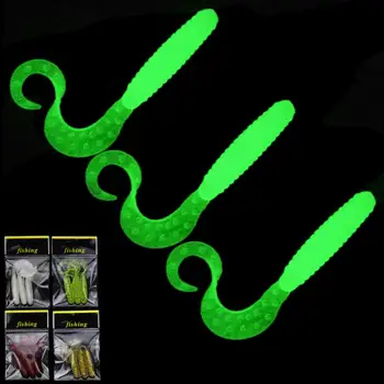 

3pcs/lot Wobbler Jigging 6.5cm 2.4g Luminous Fishing Lure Soft Worm Silicone Crank Bait