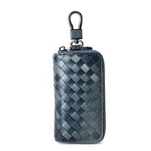 Чехлы для автоключей Талия висячая натуральная кожа овчина ткачество Гуанчжоу Автомобильный ключ сумка Многофункциональные мужские оптом Настраиваемые