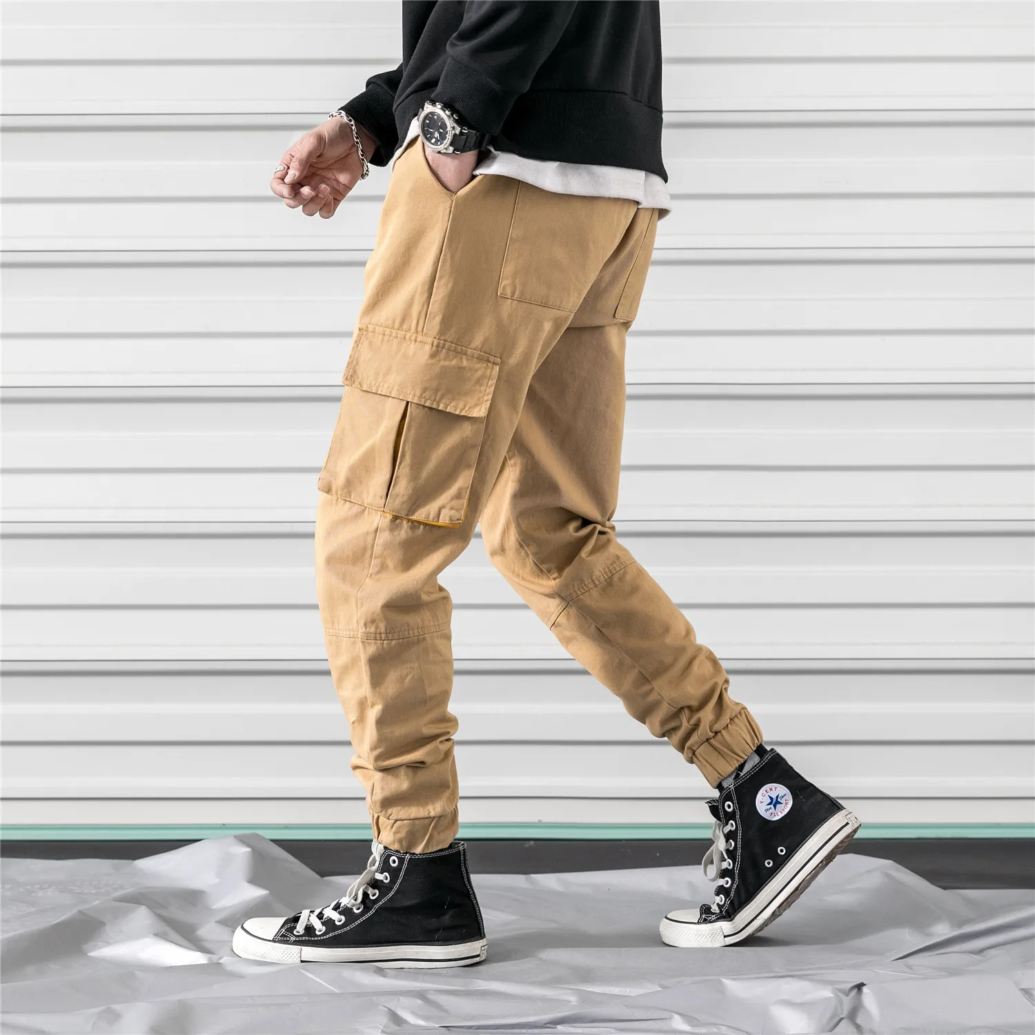 Spring Men Cargo Pants Mens Hip Hop 