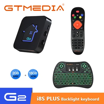 شراءإسبانيا Gtميديا G2 I8s زائد لوحة المفاتيح صندوق التلفزيون أندرويد Teclado الألعاب 4K التلفزيون الذكية يوتيوب واي فاي 2GB 16GB تعيين صندوق علوي RGB الخلفي...