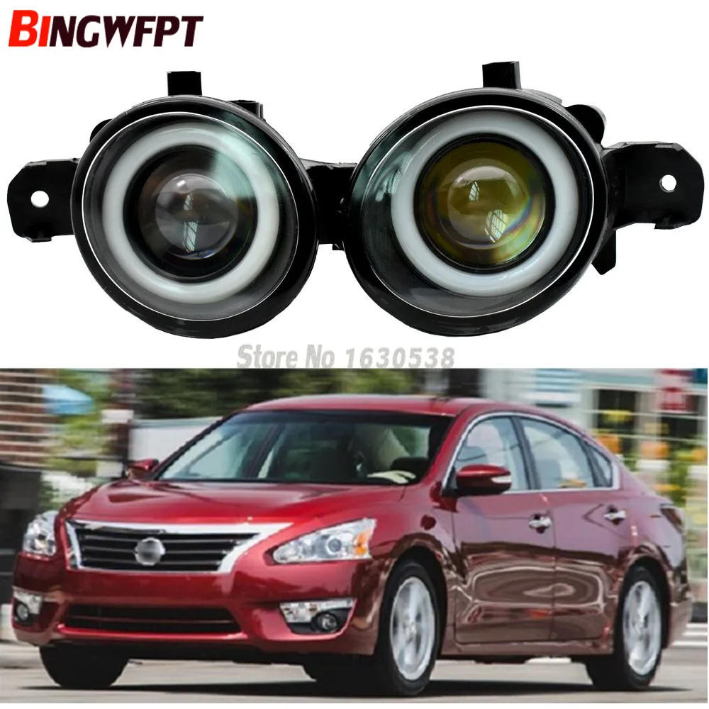 

2 шт., суперъяркие Противотуманные фары с линзой слева и справа для Nissan Almera Versa Qashqai Urvan Rogue Sentra Teana 2001-2015