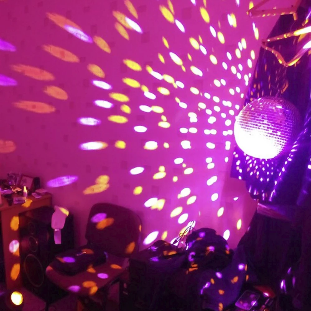 Disco Ball Mirror Ball Stage Light Rotating Glass Reflective Hanging Bar Party Decorations for KTV DJ