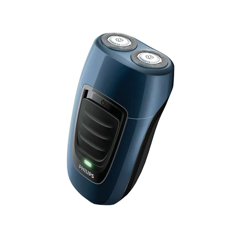 Электробритва Philips PQ190 перезаряжаемая с никель-металл-гидридным аккумулятором синяя+ черная независимая электрическая бритва с двумя плавающими головками