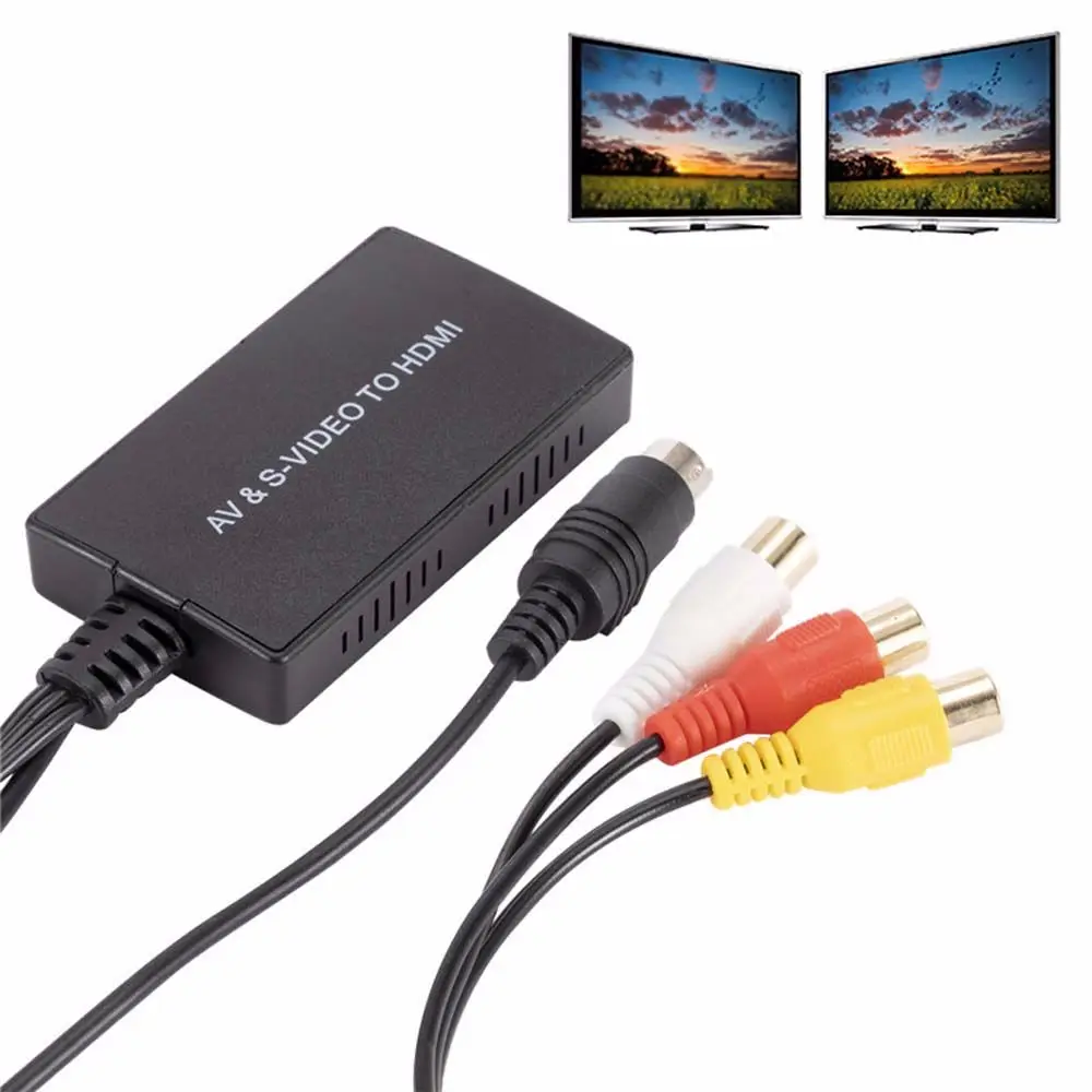 Видеоконвертер 1080P CVBS AV SVIDEO в HDMI-совместимый мультимедийный интерфейс высокой
