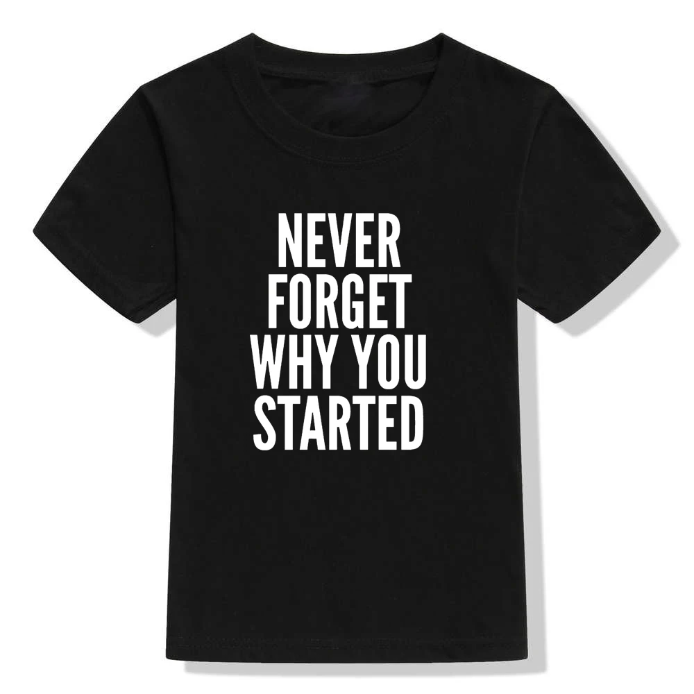 Г. Одежда для мальчиков, футболка с надписью «Never Forget Why You Woven» Детские футболки с короткими рукавами Топы для маленьких девочек, летняя модная крутая одежда