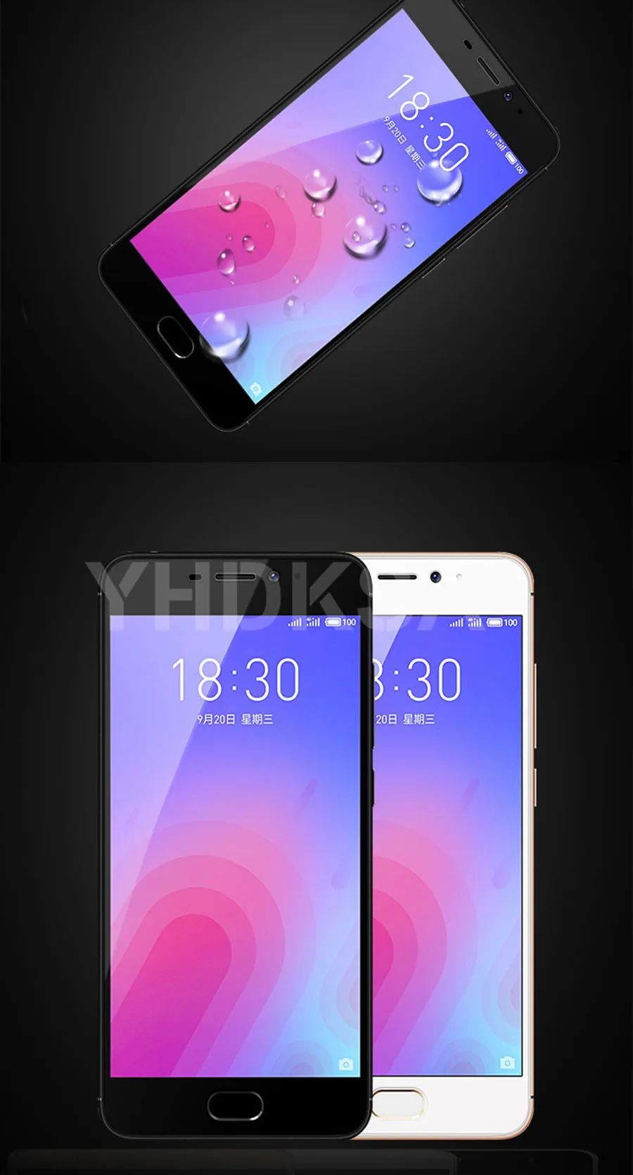 9D полное покрытие из закаленного стекла для Meizu M8 Lite M8 M6 M5 Note M6S M6T M5S M5C V8 Pro Защитная пленка для экрана