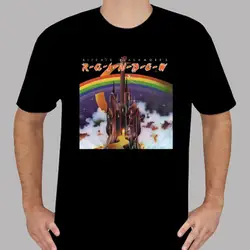 Новая мужская черная футболка с радужным рок Легенда от Ричи блэкморе Размер S до 3XL хлопок оптовая продажа футболка с круглым вырезом