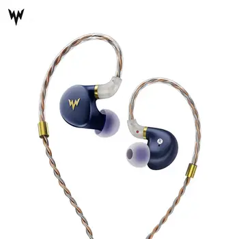 

Whizzer A-HE03 HiFi Music Bass Earphones Hi-Res Headsets Hybrid Armature 2Pin Connector 3.5mm In Ear Monitors HiFi Earbuds