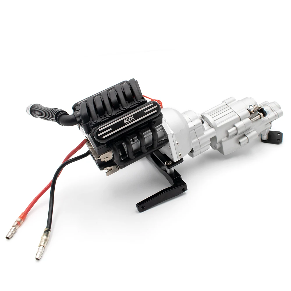 Alta Simulazione V8 Motore Radiatore Motore Con Riduttore Di Montaggio Per Axial Scx10Ii 90046