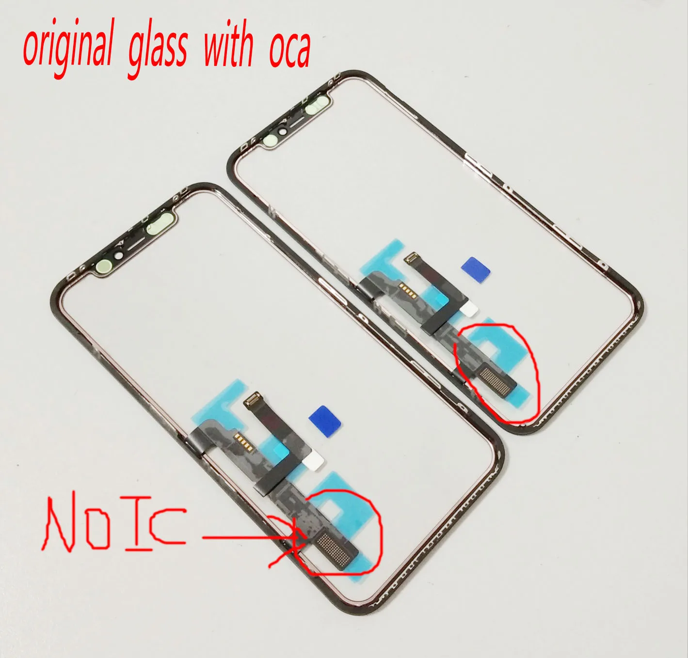 

5pcs Tested Original No IC Chip LCD Touch Digitizer Sensor Glass with OCA For iPhone 11 11pro 12promax 12mini Screen Repair